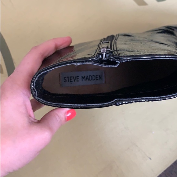 Steve Madden Patent Leather Boots - Picture 4 of 8